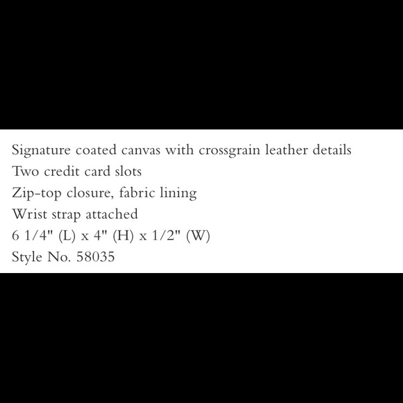 NWT Coach corner zip wristlet in Sig Canvas gold/brown 1941 Red - Picture 3 of 5